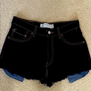 Levis Black Women's Denim Shorts